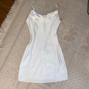 White satin dress from urban outfitters
